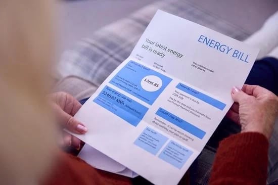 Customer reviewing their gas bill to identify areas for gas usage savings