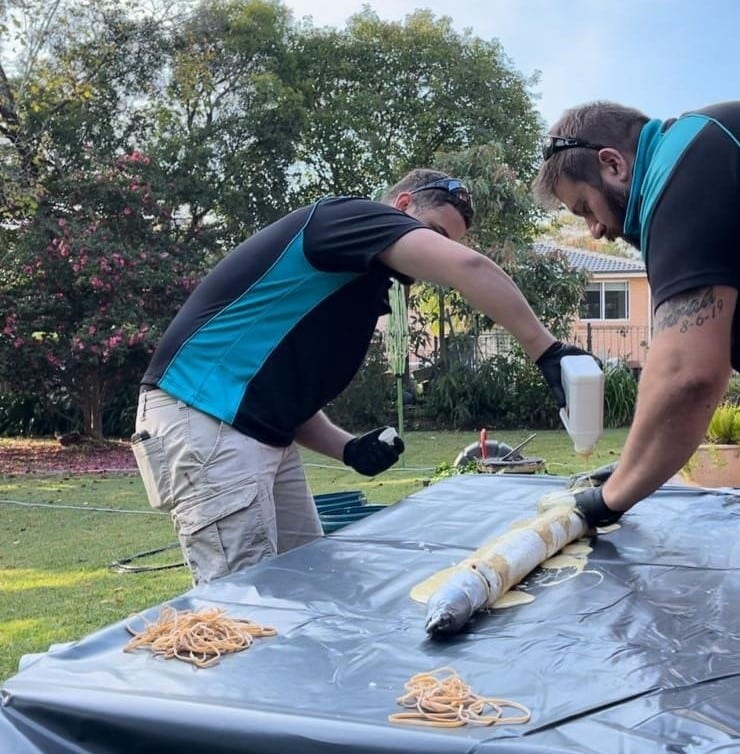 Trenchless Pipe Relining Sydney - The Clean Plumber (15) Professional plumbers performing trenchless pipe relining with specialised tools