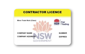 NSW Contractor Licence